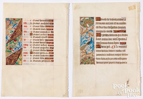 Two 17th century Flemish Illuminated manuscripts