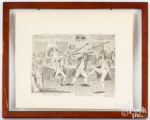 Congressional Pugilists engraving, second state