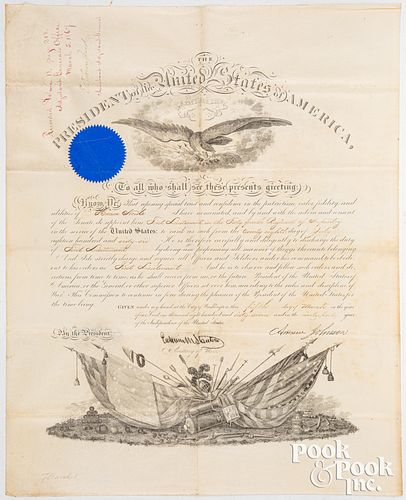 Signed Andrew Johnson military appointment