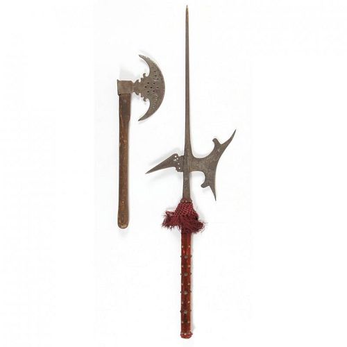 Continental Halberd and Battle Axe