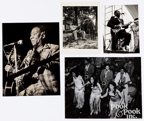 Four Black Americana music photographs