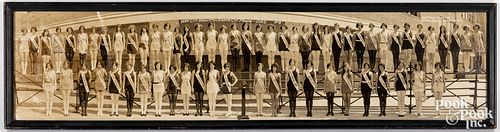 Panoramic Miss America photograph, 1925