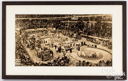 Large circus photograph, Ringling Brothers, 1935
