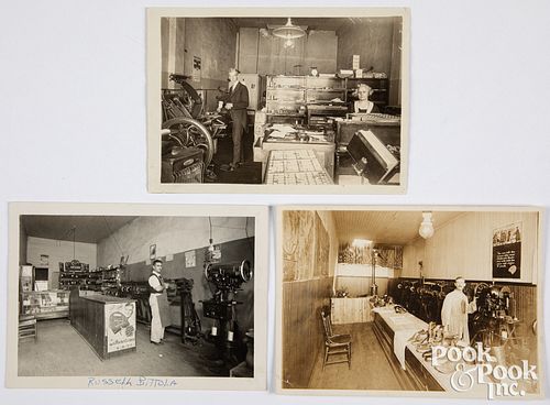 Three early industry photographs