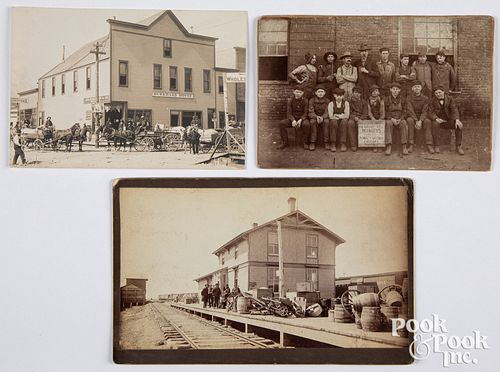 Three early industry photographs