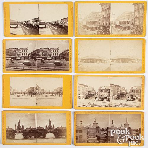 Eight New Orleans stereoviews by S. T. Blessing