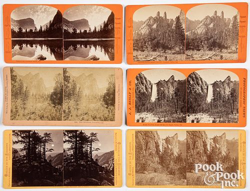 Six Yosemite stereoviews