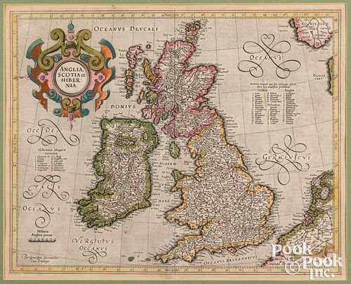 Gerard Mercator Anglia Scotia et Hibernia map