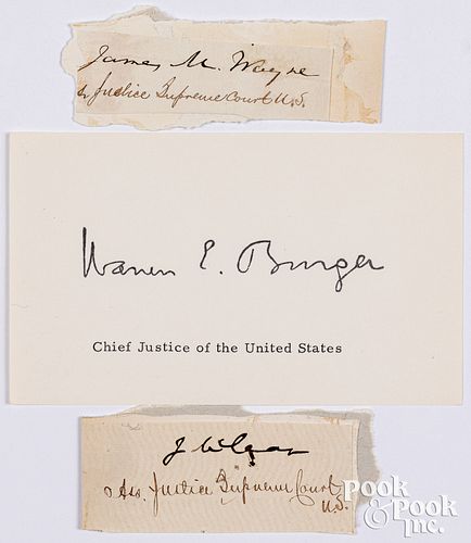 Three Chief/Associate Justice signatures