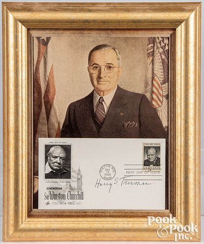 Two Harry S. Truman and Bess Truman signed