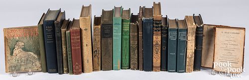 Group of books, to include C. Julii Caesaris, etc.