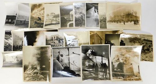 23PC Fire Disaster News Photographs