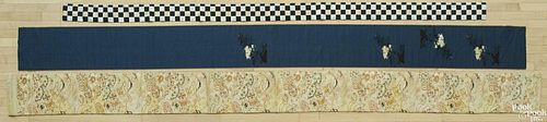 Three Japanese obis, to include a fine silk and heavily embroidered example with a crane motif