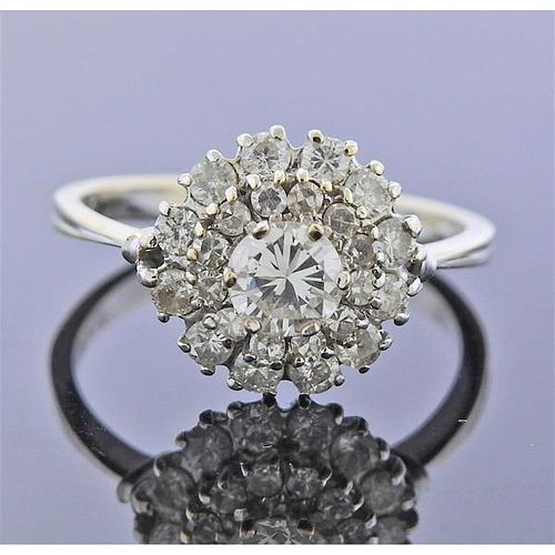 18k Gold Diamond Engagement Ring