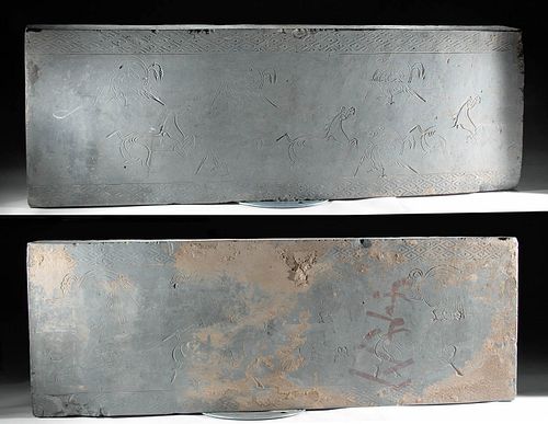 Massive Chinese Han Dynasty Clay Panels, TL Tested