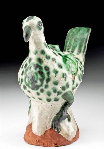 14th C. Burmese Glazed Bird Vessel, ex-Museum