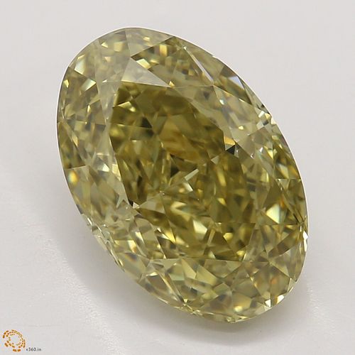 2.22 ct, Natural Fancy Brownish Yellow Even Color, VVS1, Oval cut Diamond (GIA Graded), Appraised Value: $17,800 