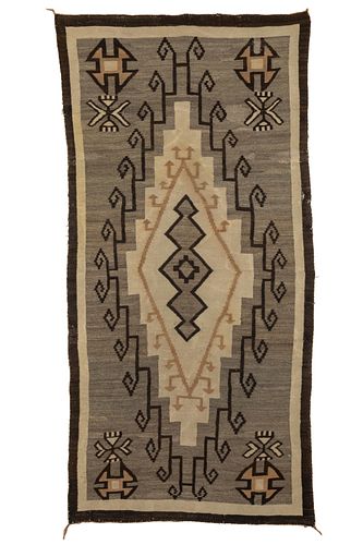 Diné [Navajo], Two Grey Hills Textile, ca. 1925