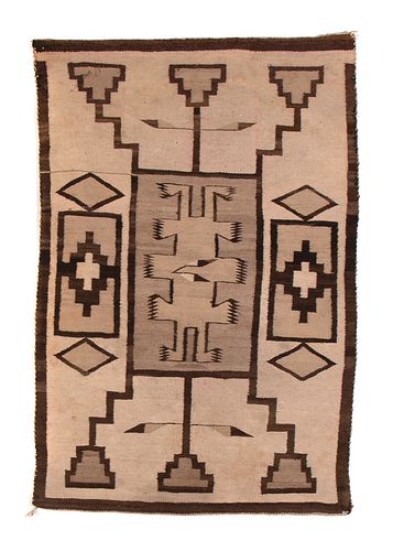 Diné [Navajo], Storm Pattern Textile, ca. 1930