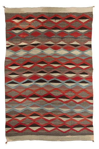 Diné [Navajo], Transitional Textile, ca. 1890