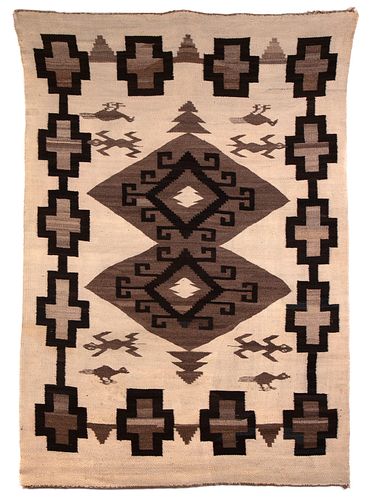 Diné [Navajo], Crystal Area Textile, ca. 1890-1900