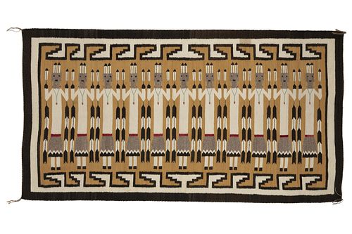 Diné [Navajo], Yei-Bi-Chai Textile, 20th Century