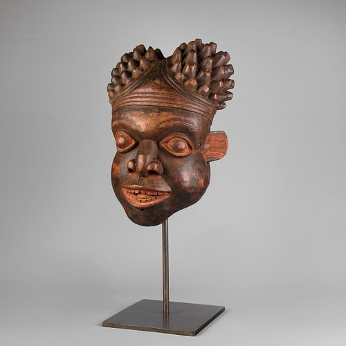 Cameroon, Grassfields Helmut Mask, Early 20th Century