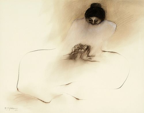 R. C. Gorman, Untitled (Seated Woman), 1977