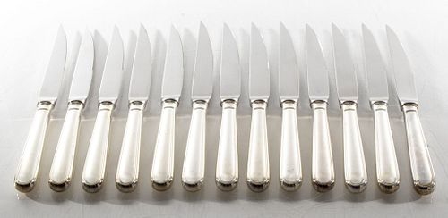 Christofle Albi Silver-Plated Steak Knives, 12