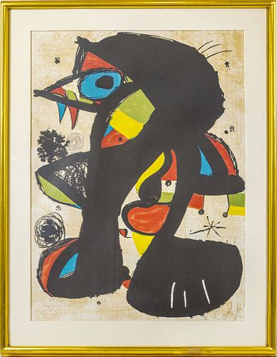 Joan Miro "Incivisa" Lithograph on Paper, 1980