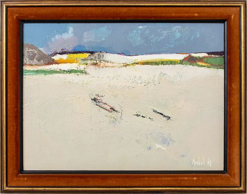 Michel No "Landscape" Oil on Canvas