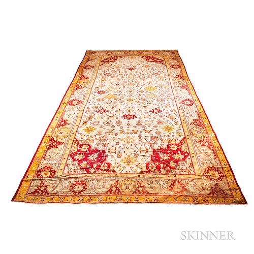Oushak Carpet, Turkey, c. 1900, 20 ft. 2 in. x 11 ft. 2 in.