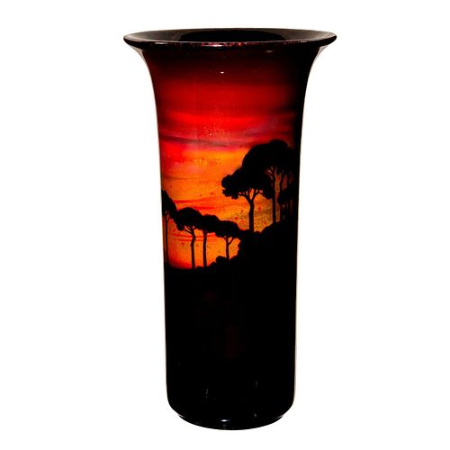 Royal Doulton Sung Flambe Vase, Horizon, Noke