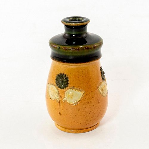 Doulton Lambeth Miniature Stoneware Floral Vase