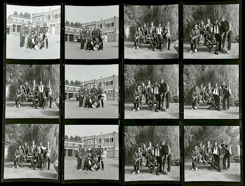 45 Black & white negatives including 24 of The Beverley Kids, The Black Cats & others, by Harry Good