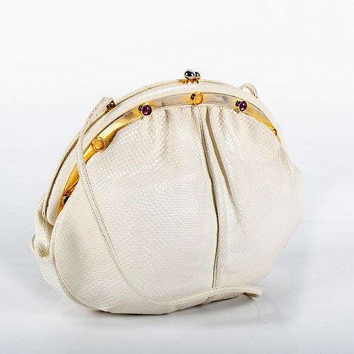 Vintage Judith Leiber Leather Jeweled Evening Bag