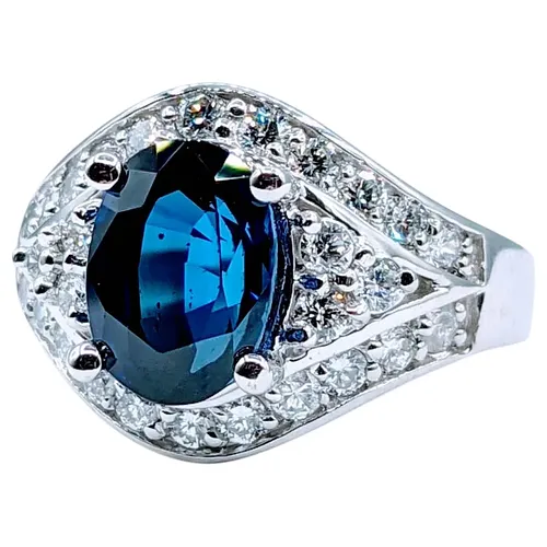 Gorgeous 3.24ct Sapphire & .87ctw Diamond Ring