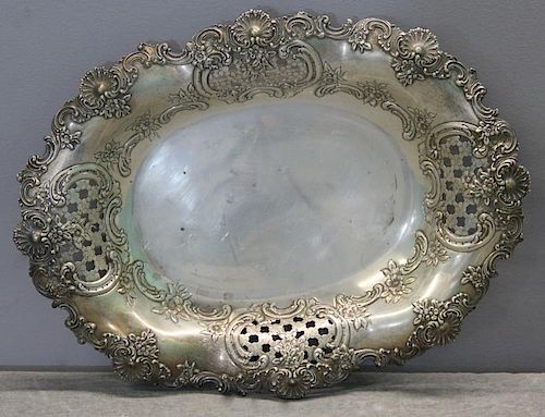 STERLING. Tiffany & Co. Repousse Center Bowl.