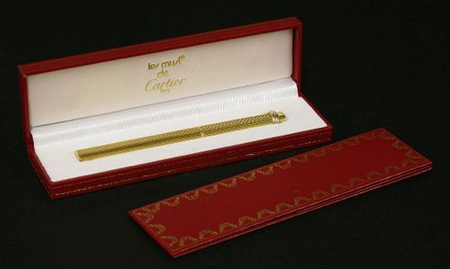 A Cartier gold-plated 'Vendome' ball pen