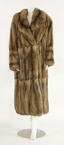A Liska Wien full-length sable fur coat