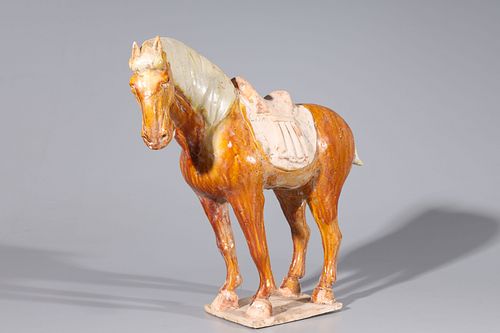 Chinese Tang Dynasty Glazed Horse