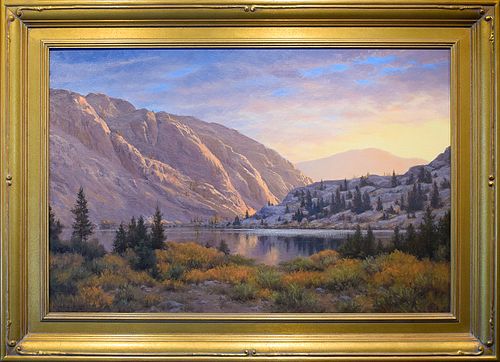 LINDA BROWN, "Sierra Dawn," Oil on panel