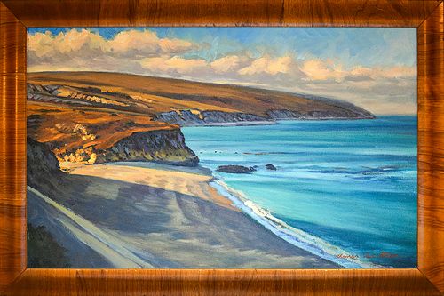 THOMAS VAN STEIN, "Island of Blue Water - Santa Rosa Island," Oil on canvas
