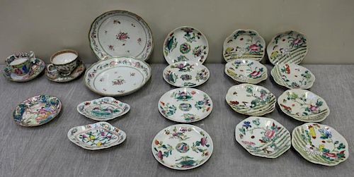 Lot of Assorted Asian Enameled Porcelain Dishes.