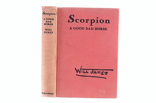 1936 1st Ed Scorpion Good/ Bad Horse by Will James