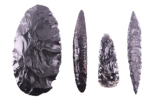 Obsidian Points Collection 2,500 - 1,000 B.P.