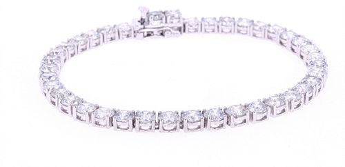 Luxury 13.11ct Natural Diamond 18k Gold Bracelet