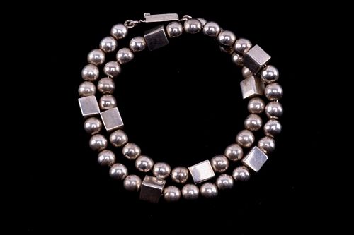 1940-1950's Taxco Mexico Sterling Silver Necklace