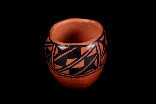Pueblo Santo Domingo T.T.C. Olla Pottery Vessel