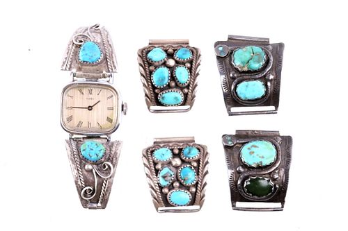 Navajo & Zuni Turquoise Old Estate Watch Bands